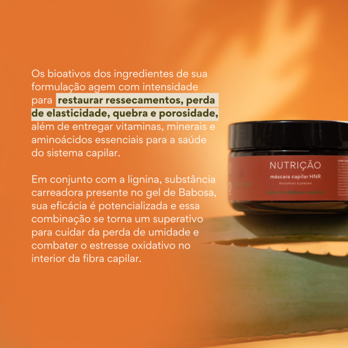 Máscara Capilar HNR Condicionante NUTRIÇÃO - Murumuru e Pracaxi - 250g - Imagem 4