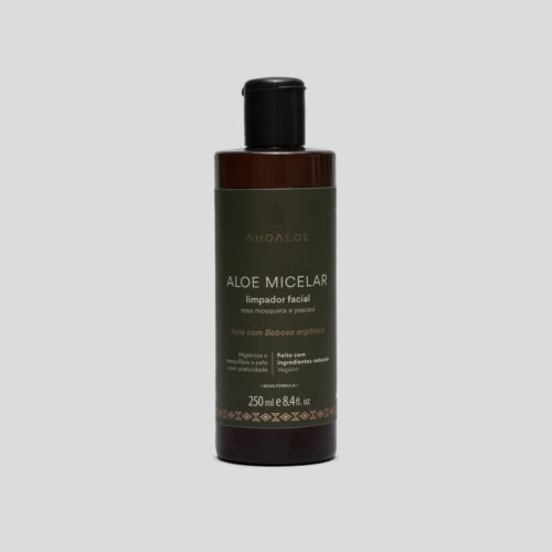 Limpador Facial de Aloe Vera Água Micelar - 250ml - Rosa Mosqueta e Pracaxi