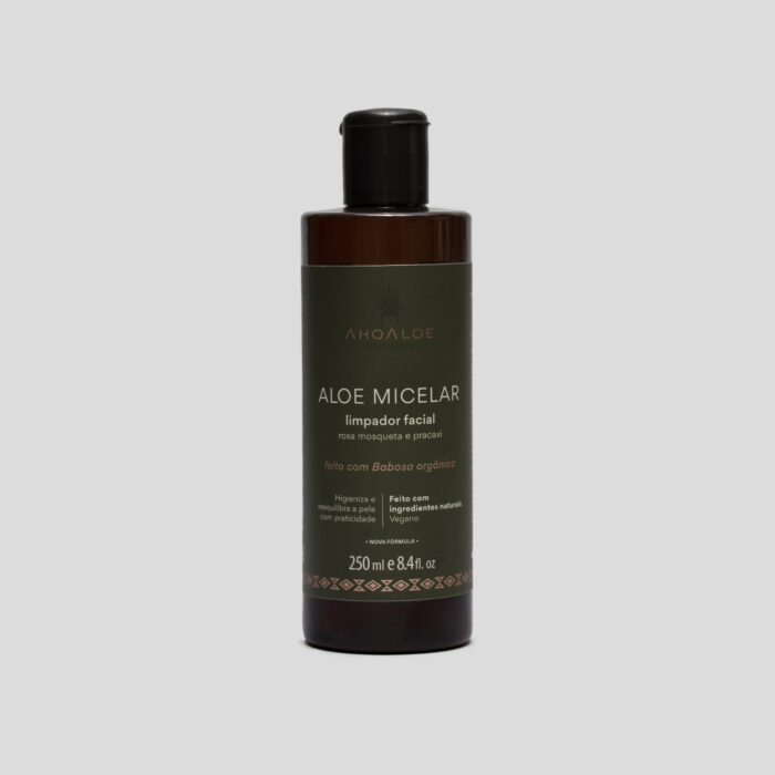 Limpador Facial de Aloe Vera Água Micelar - 250ml - Rosa Mosqueta e Pracaxi - Imagem 1