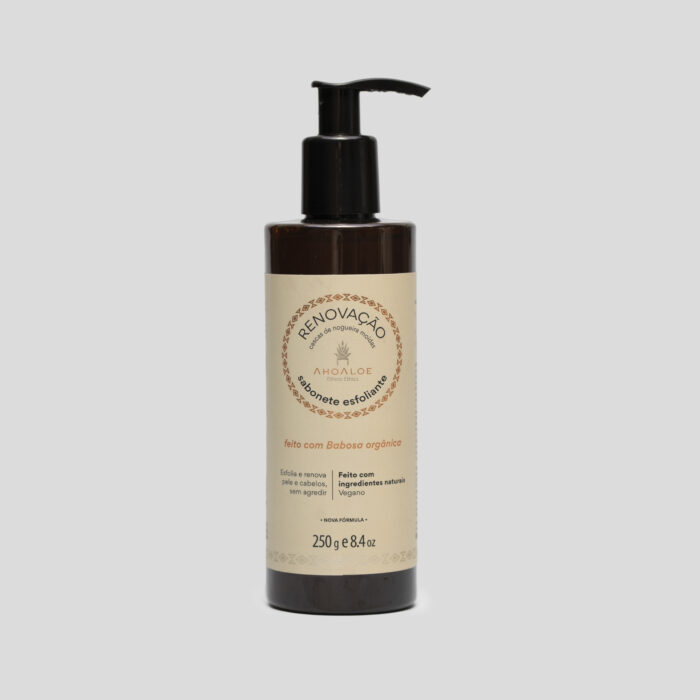 Sabonete Líquido Esfoliante de Aloe Vera RENOVAÇÃO - 250g - Rosa Mosqueta e Pracaxi - Imagem 1